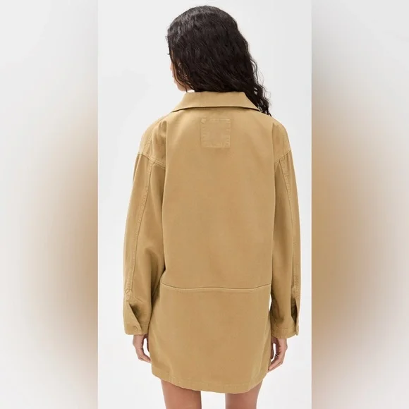 Rachel Comey Ennio Olive Cargo Midi Mini Tan Dress Size 4 New w Tags